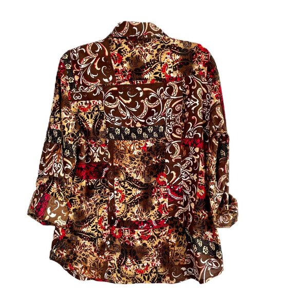 CHICO'S Women's Snap-Front Blouse - Size 0 (S) - Picture 2 of 7